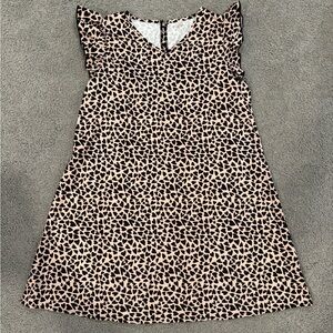 SHEIN Black and Tan Heart Pattern Dress